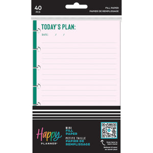 Happy Planner Vivid Brights Mini Fill Paper