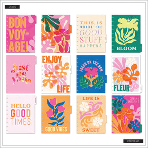 Happy Planner Vivid Tropics Classic Dashboard dated planner