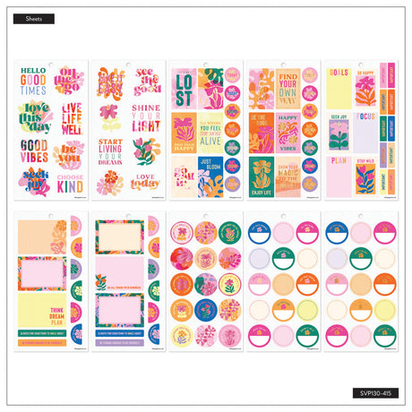 Happy Planner Vivid Tropics Classic Sticker Book