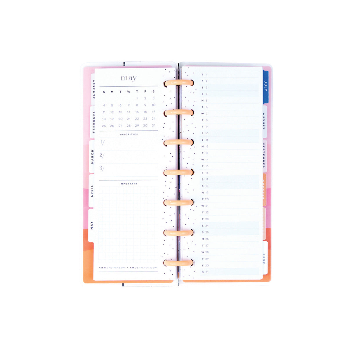 Happy Planner Vivid Tropics Skinny Mini Dated Planner