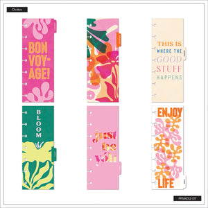 Happy Planner Vivid Tropics Skinny Mini -Horizontal 12-Months Dated Jan - Dec 2025