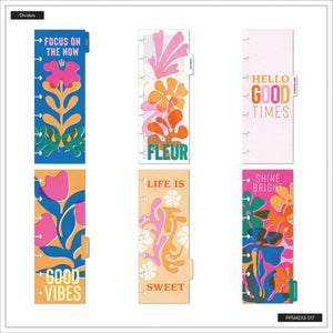 Happy Planner Vivid Tropics Skinny Mini -Horizontal 12-Months Dated Jan - Dec 2025