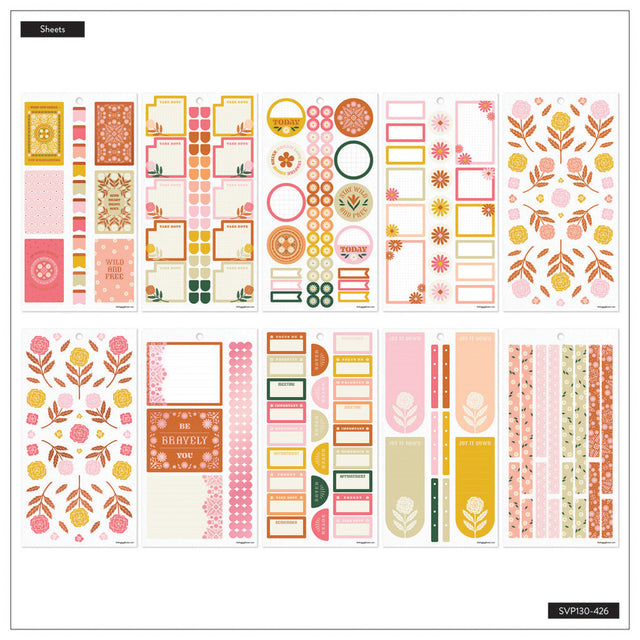 Happy Planner Western Wildflower Classic Sticker Book