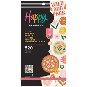 Happy Planner Western Wildflower Classic Sticker Book