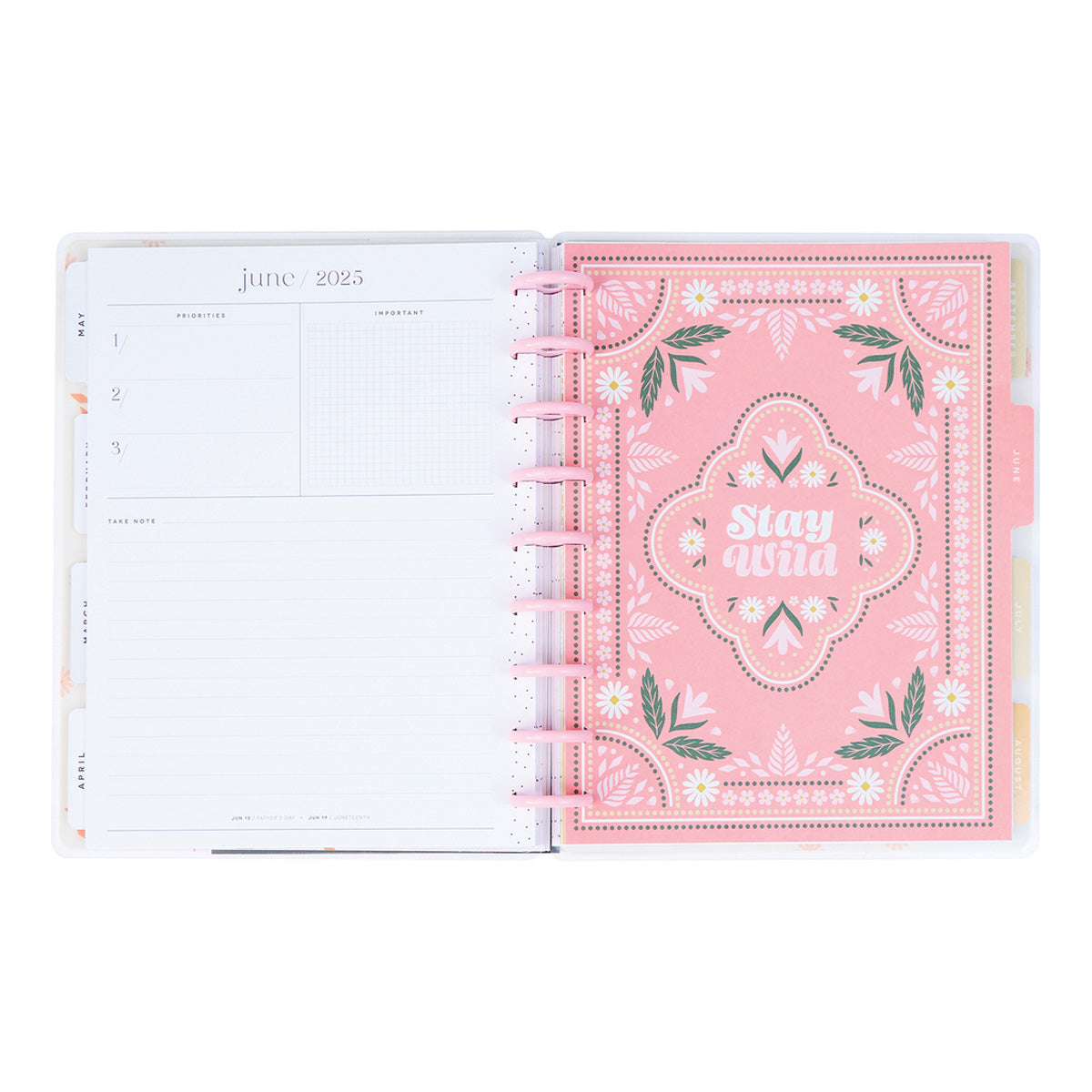 Happy Planner Western Wildflower Classic - Vertical 12-Months Dated Jan - Dec 2025