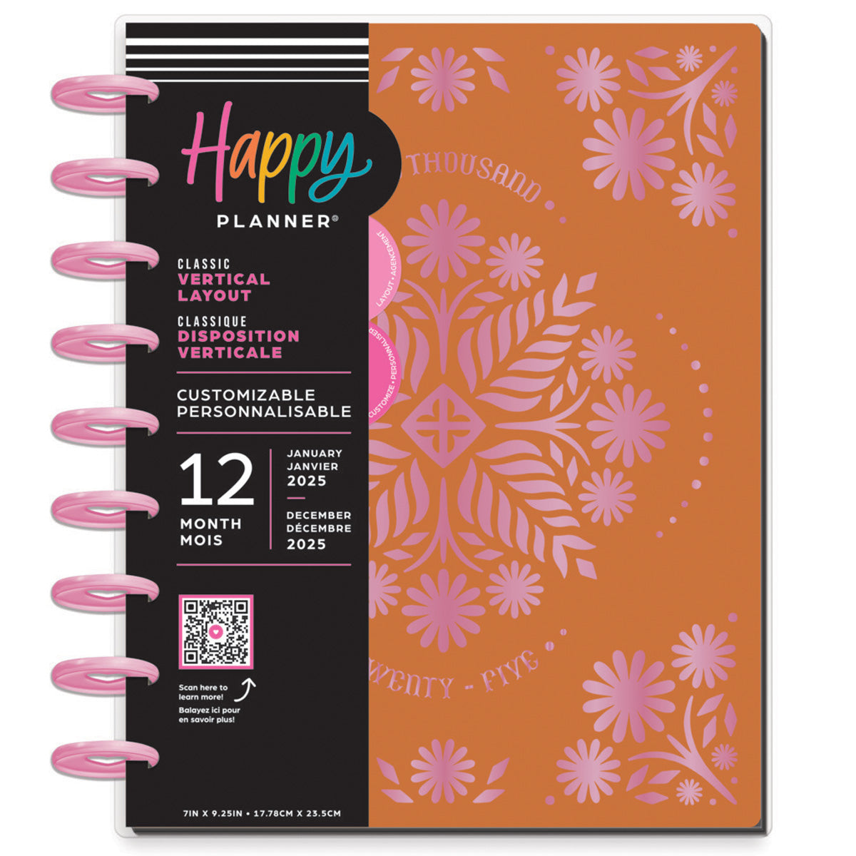 Happy Planner Western Wildflower Classic Vertical Dated Planner