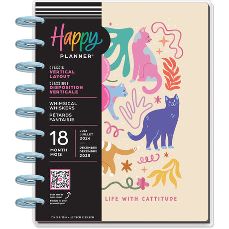 Happy Planner Whimsical Whiskers Classic