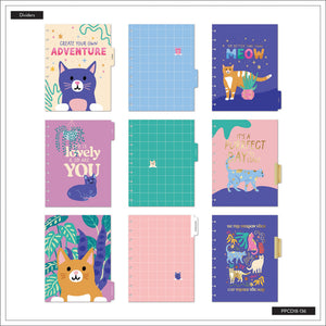 Happy Planner Whimsical Whiskers Classic | Vertical 18-Months Dated Jul 2024 Dec 2025
