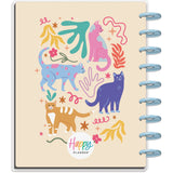 Happy Planner Whimsical Whiskers Classic | Vertical 18-Months Dated Jul 2024 Dec 2025