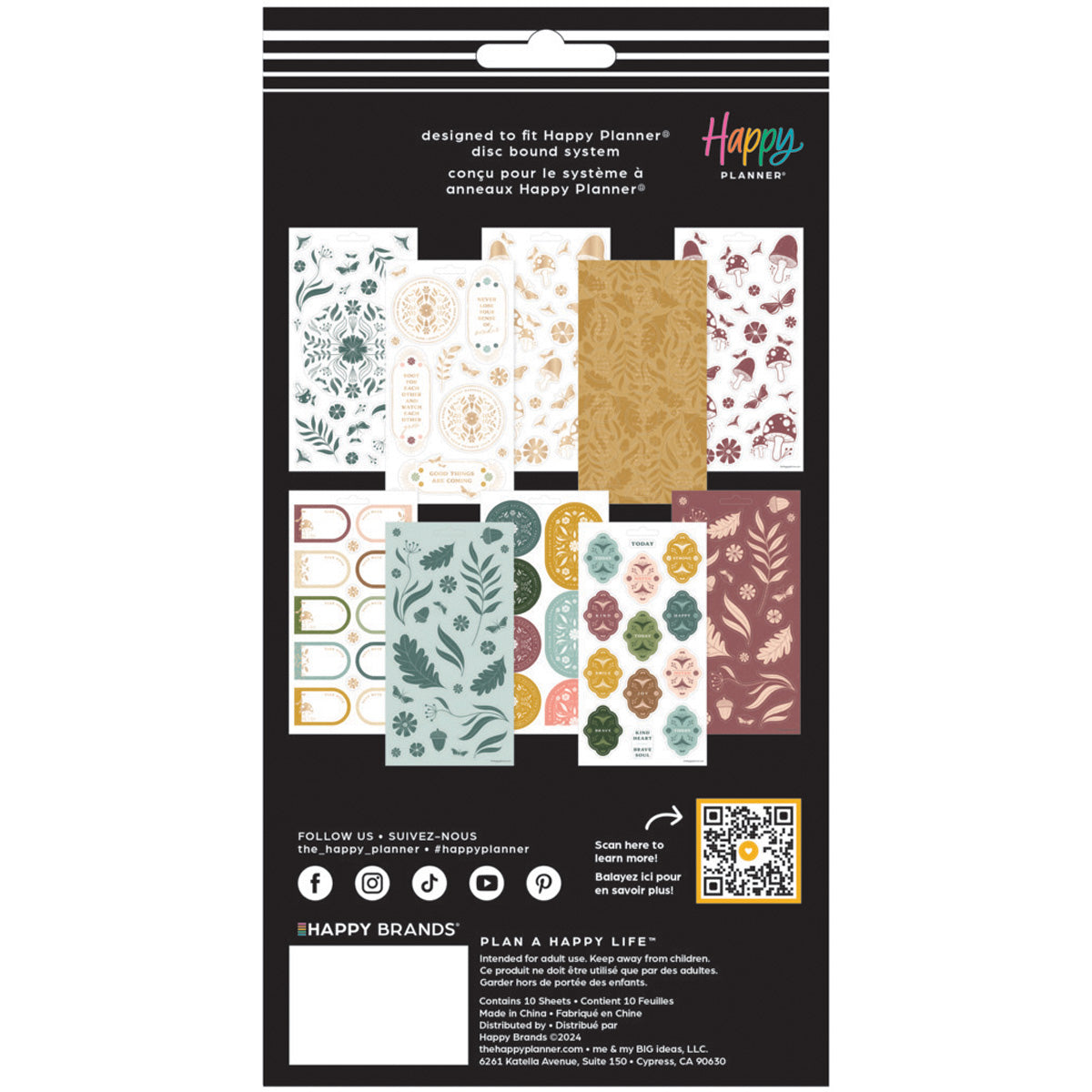 Happy Planner Woodland Whispers Sticker Sheets