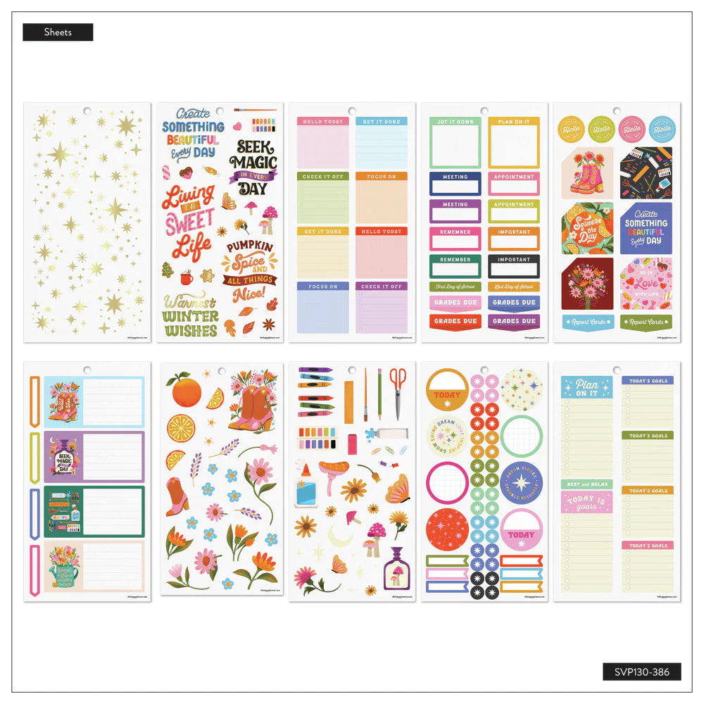 Happy Planner Year to Grow Sticker Book - BIG