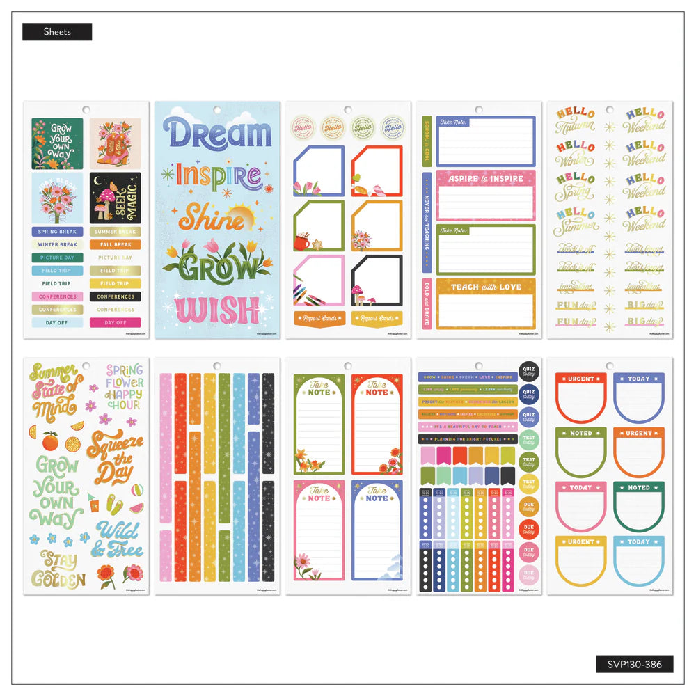 Happy Planner Year to Grow Sticker Book - BIG