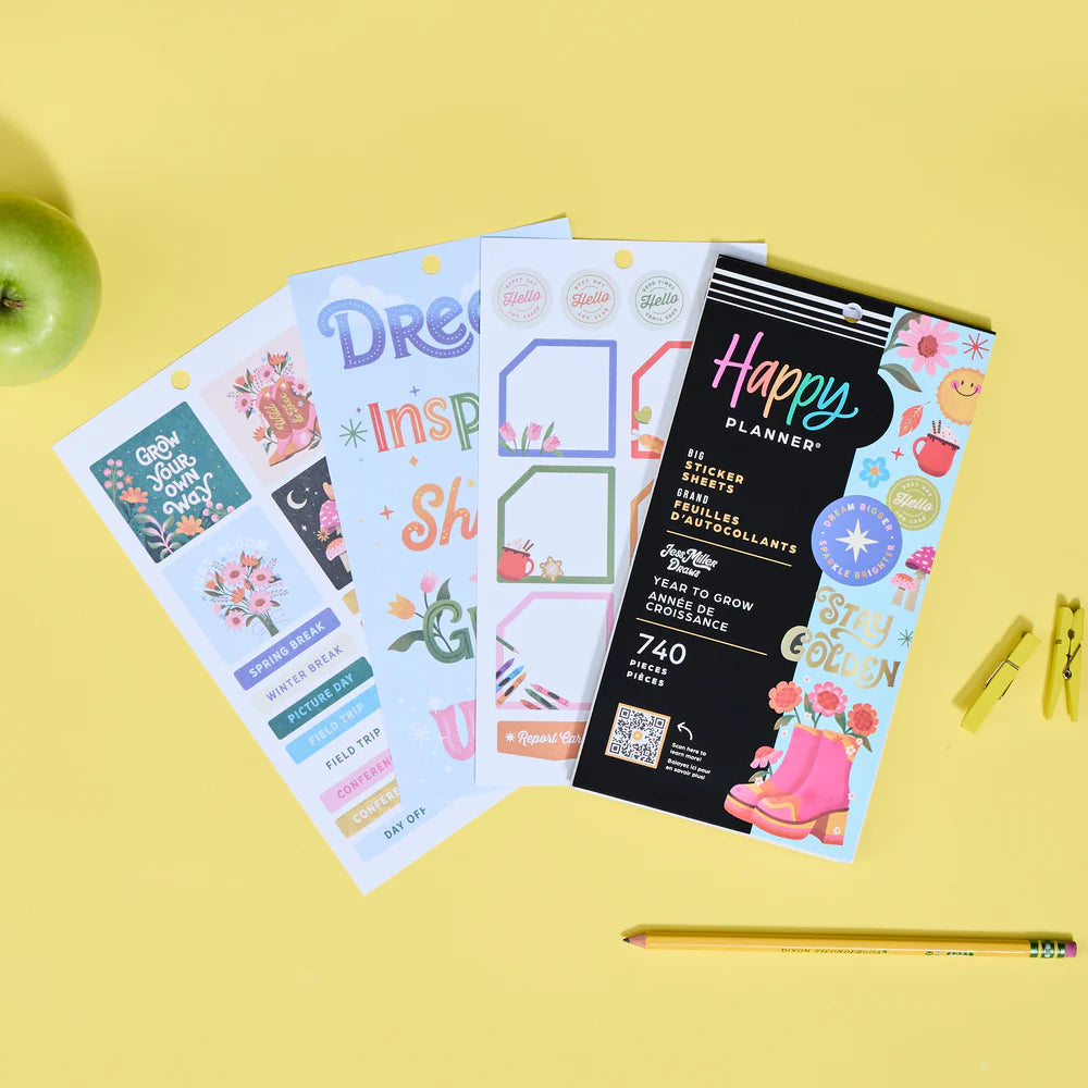 Happy Planner Year to Grow Sticker Book - BIG