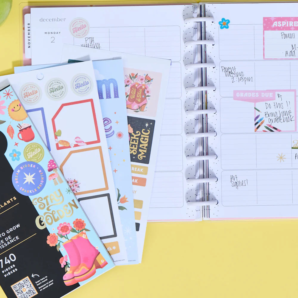 Happy Planner Year to Grow Sticker Book - BIG