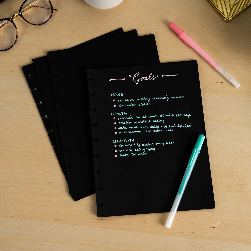 Happy Planner Black Classic Filler Paper