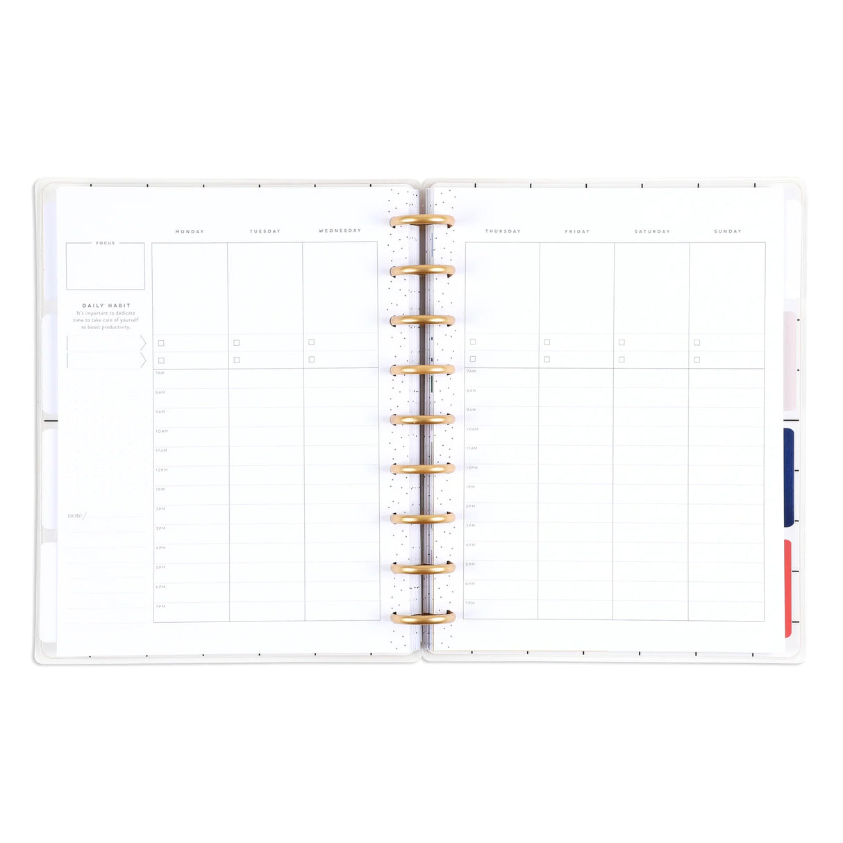 Happy Planner Everybodys Business Classic Undated Planner - Hourly Lined Vertical 12-Months