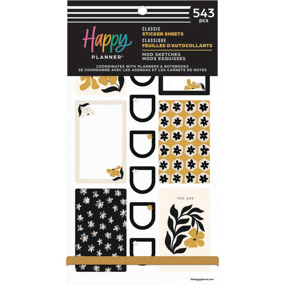 Happy Planner Mod Sketches Classic Sticker Book - Value Pack