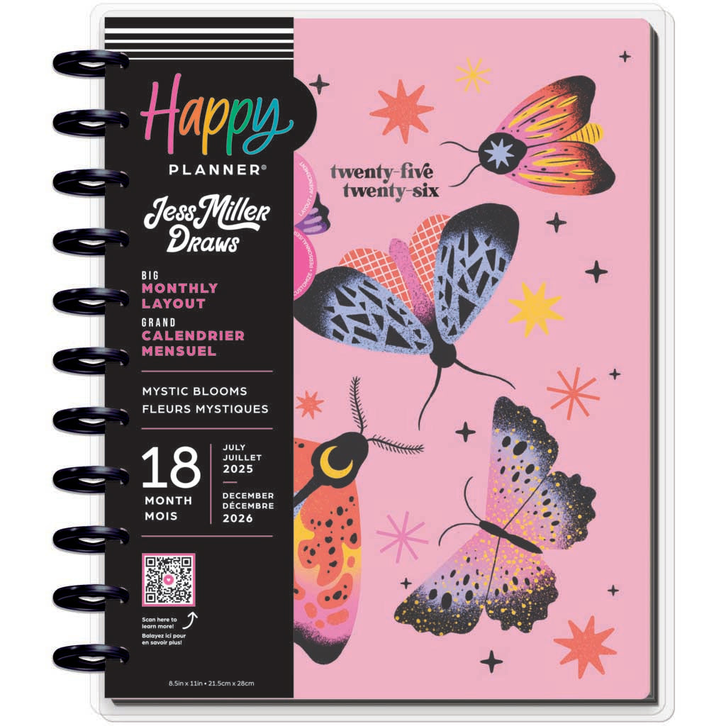 Happy Planner Mystic Blooms Big 18-Month Dated 2025-2026 - Monthly