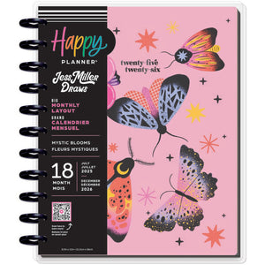 Happy Planner Mystic Blooms Big 18-Month Dated 2025-2026 - Monthly