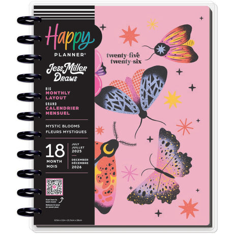 Happy Planner Mystic Blooms Big 18-Month Dated 2025-2026 - Monthly