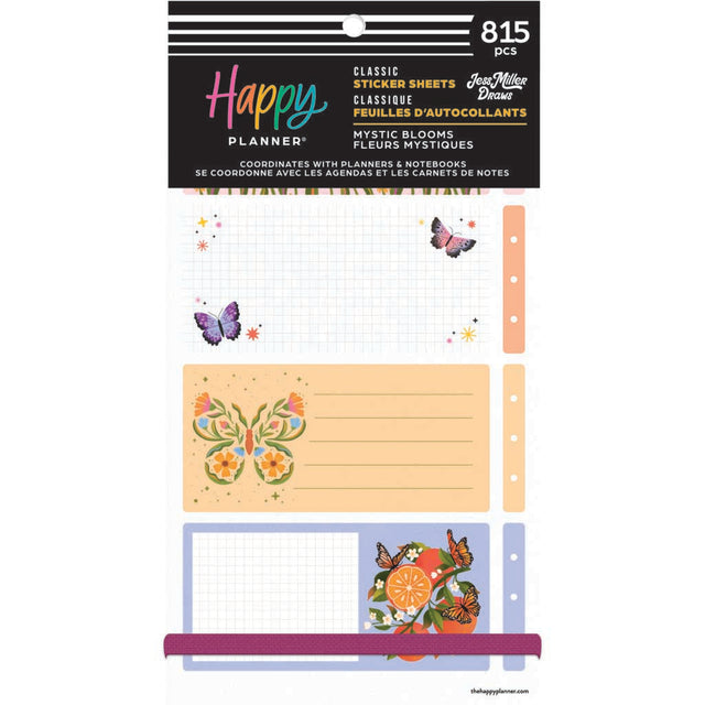 Happy Planner Mystic Blooms Classic Sticker Book - Value Pack