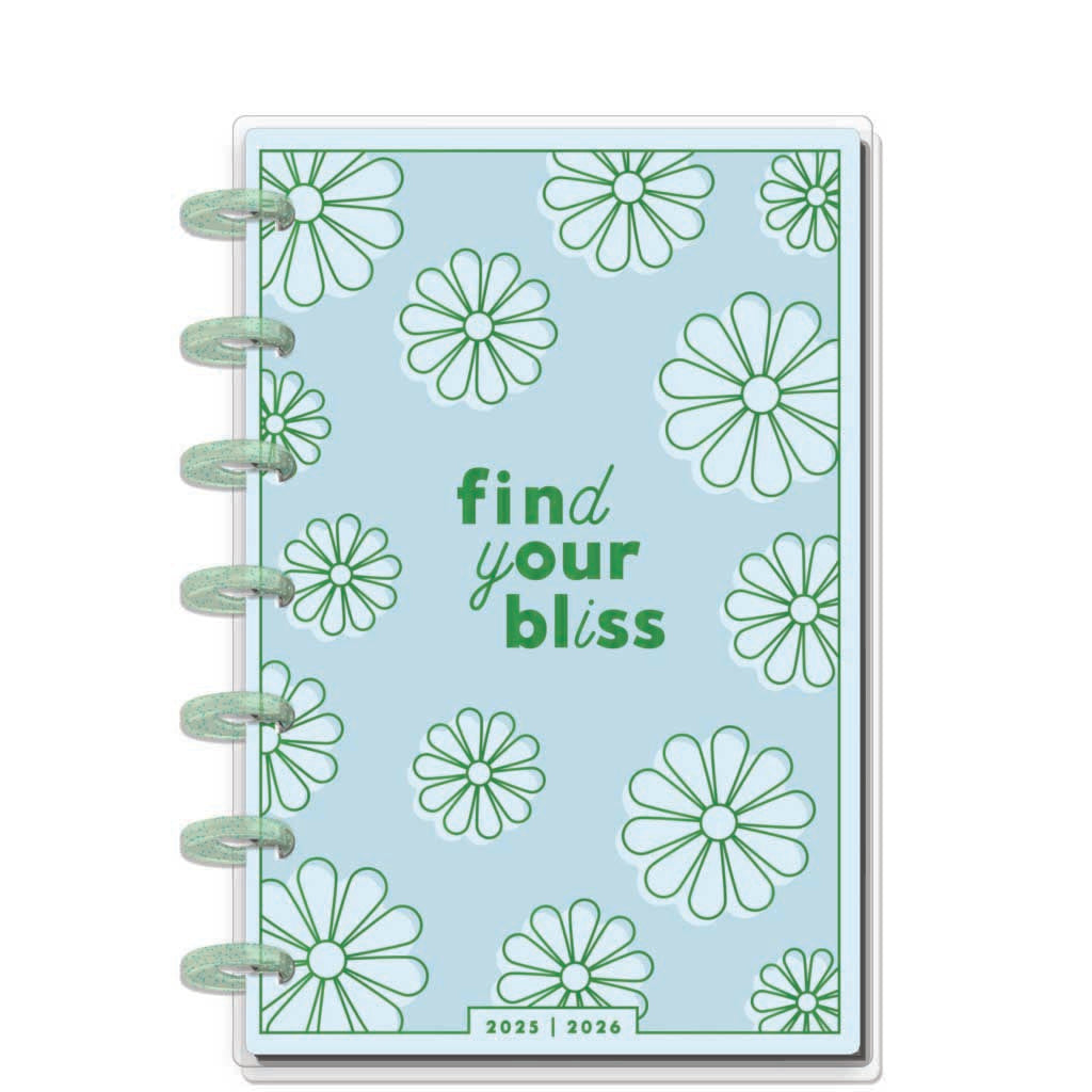 Happy Planner Optimistic Brights Mini  12-Month Dated 2025-2026 - Horizontal