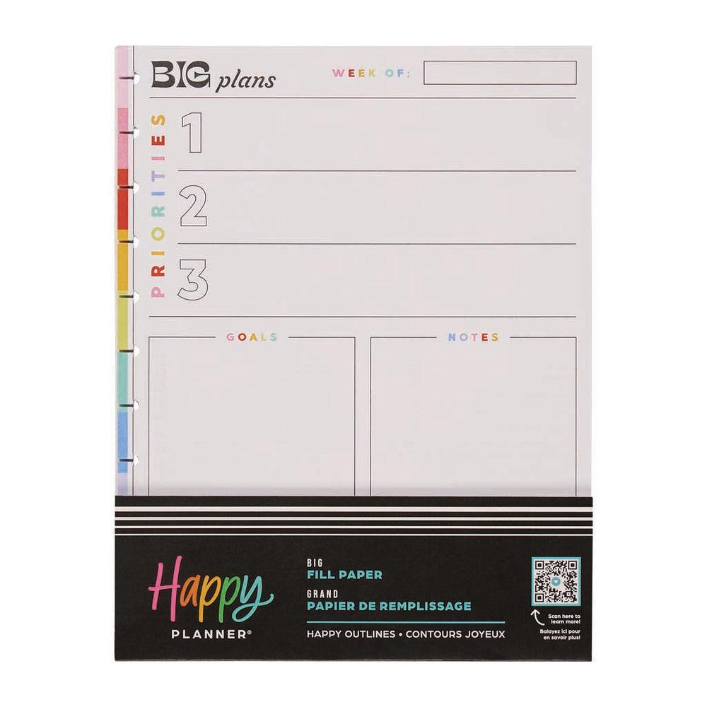 Happy Planner Optimistic Outlines Big Fill Paper - Dot Grid