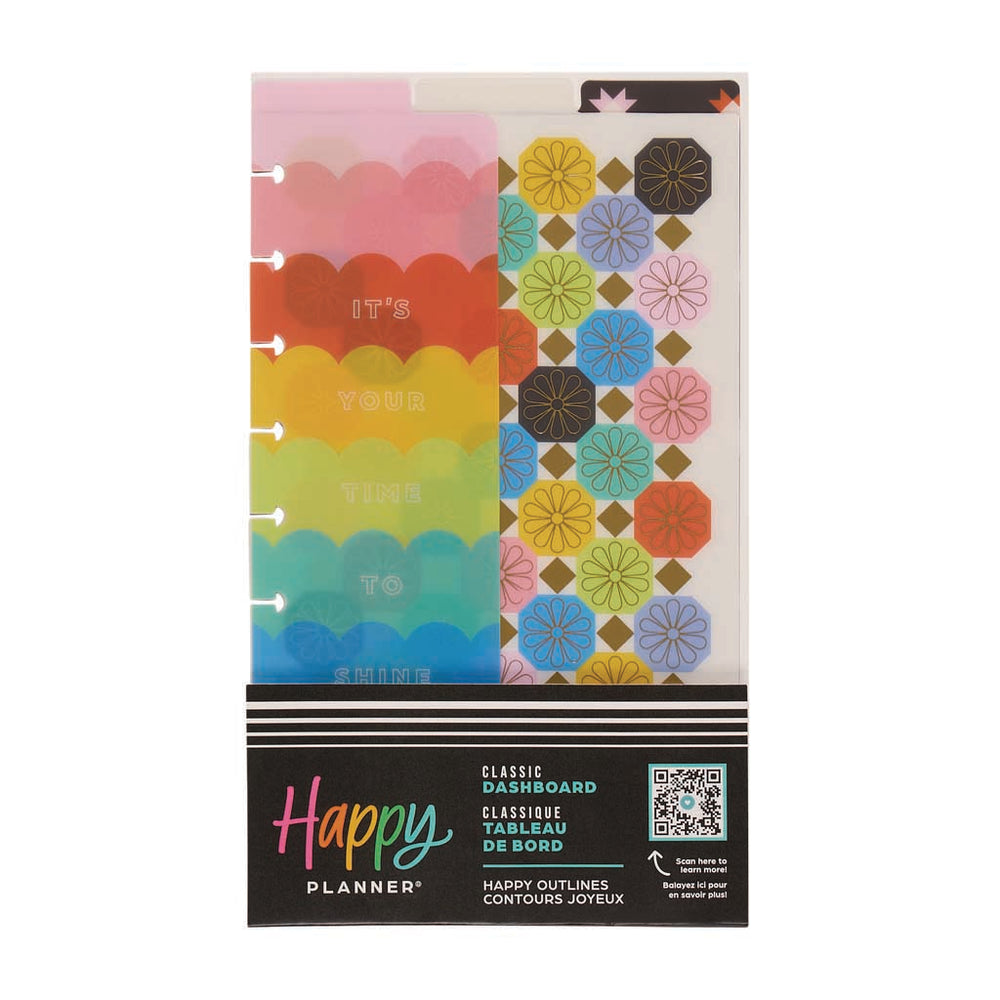 Happy Planner Optimistic Outlines Classic Dashboard