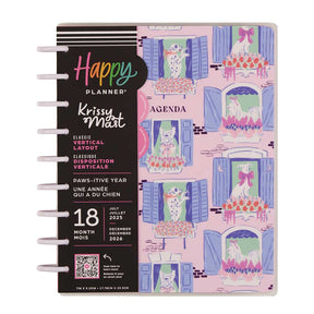 Happy Planner PawsItive Year Classic 18-Month Dated 2025-2026 - Vertical