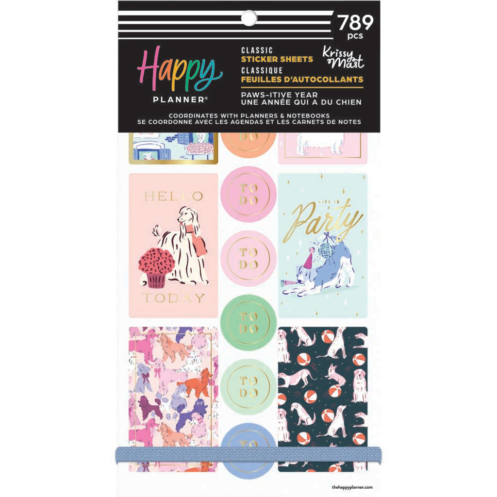 Happy Planner PawsItive Year Classic Sticker Book - Value Pack