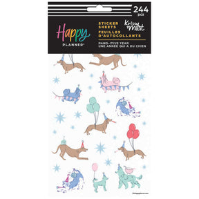 Happy Planner Pawsitive Seasonal Dogs Sticker Sheets