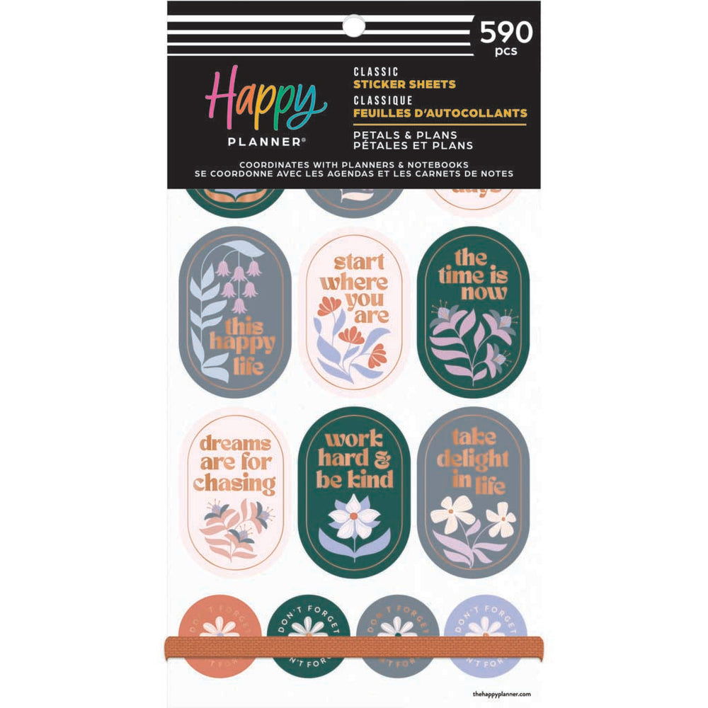 Happy Planner Petals & Plans Classic Sticker Book - Value Pack
