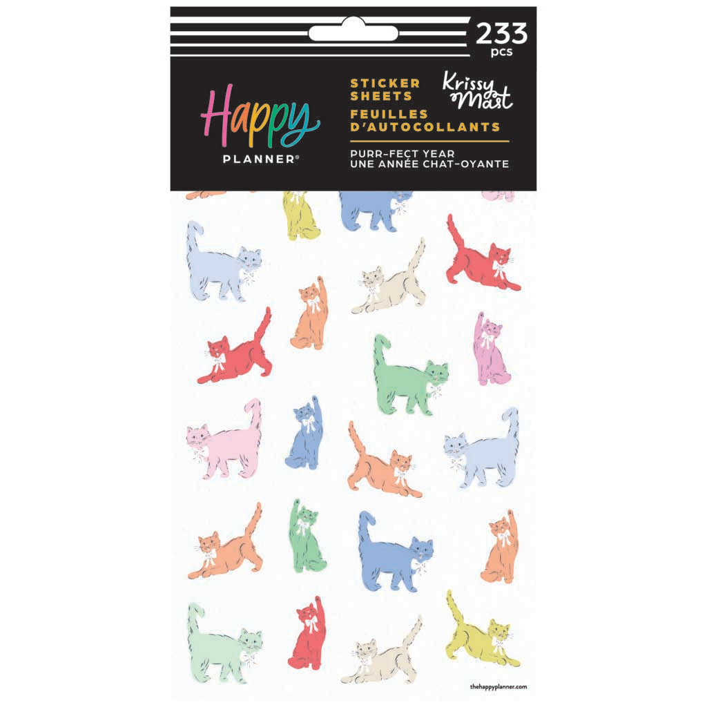 Happy Planner Purrfect Seasonal Cats Sticker Sheets
