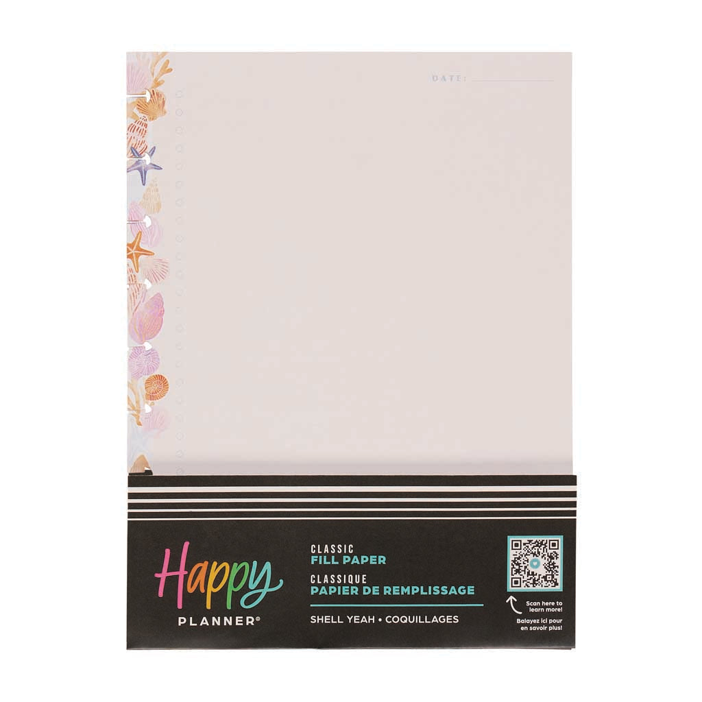 Happy Fill Form Happy Planner Shell Yeah Classic Fill Paper - Checklist