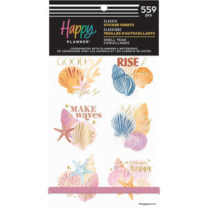 Happy Planner Shell Yeah Classic Sticker Book - Value Pack