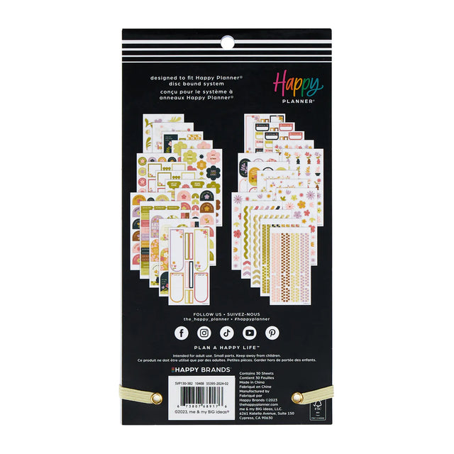 Happy Planner Sunny Picnic Sticker Book - Classic Student