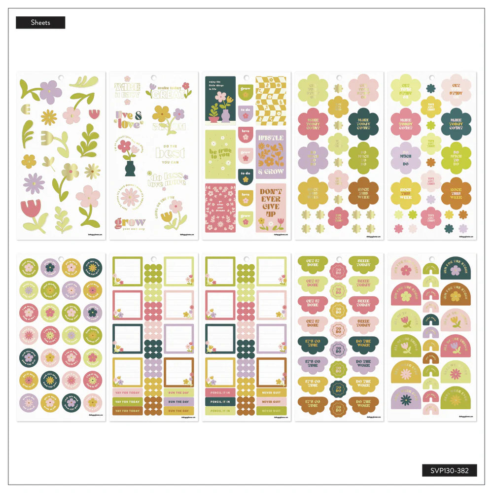 Happy Planner Sunny Picnic Sticker Book - Classic Student