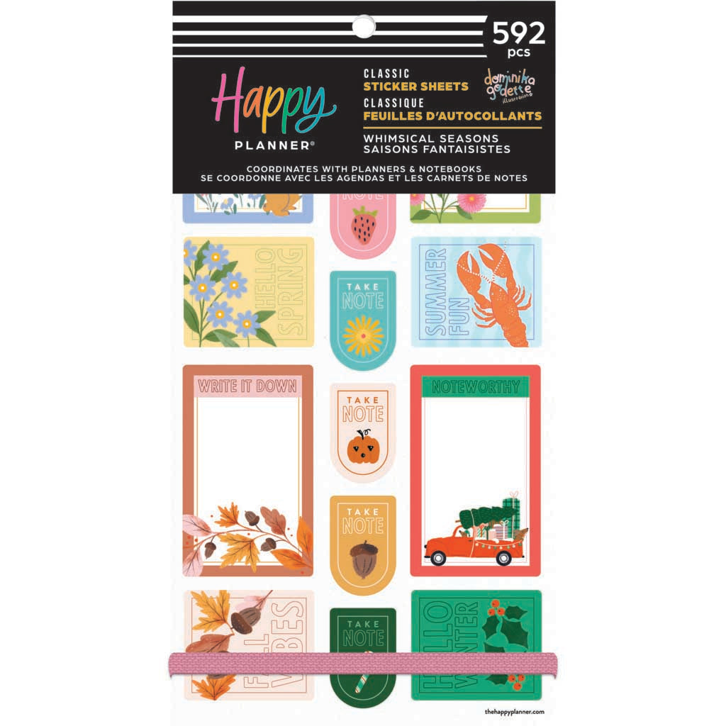 Happy Planner Whimsical Seasons Classic Sticker Book - Value Pack