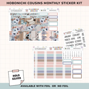 Hobonichi Cousins Foiled Monthly Sticker Kit 