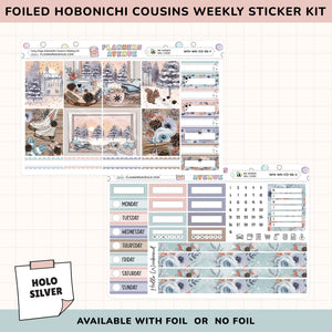 Cozy Days Hobonichi Cousins Weekly Sticker Foiled Kit