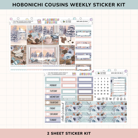 Cozy Days Hobonichi Cousins Weekly Sticker Kit 