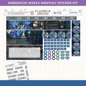 Nevermore Hobonichi Monthly Sticker Kit