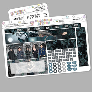 Macabre Manor Hobonichi Monthly Sticker Kit