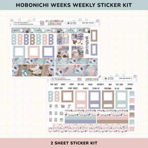 Cozy Days Hobonichi Weeks Sticker Foiled Kit (HOLO SILVER FOIL)