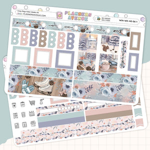 Cozy Days Hobonichi Weeks Sticker Foiled Kit (HOLO SILVER FOIL)