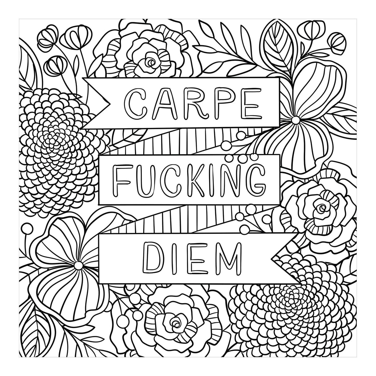 Inner F*cking Peace Adult Colouring Book
