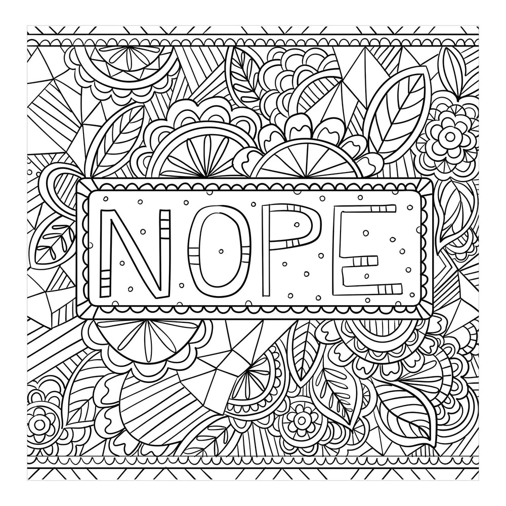 Inner F*cking Peace Adult Colouring Book