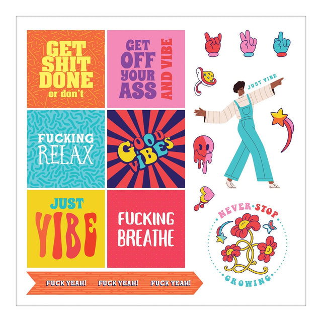 Inner F*cking Peace Sticker Book