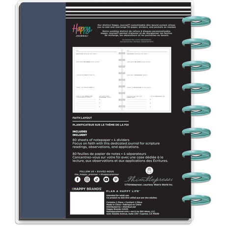Happy Planner Watercolour Grace Faith Guided Journal