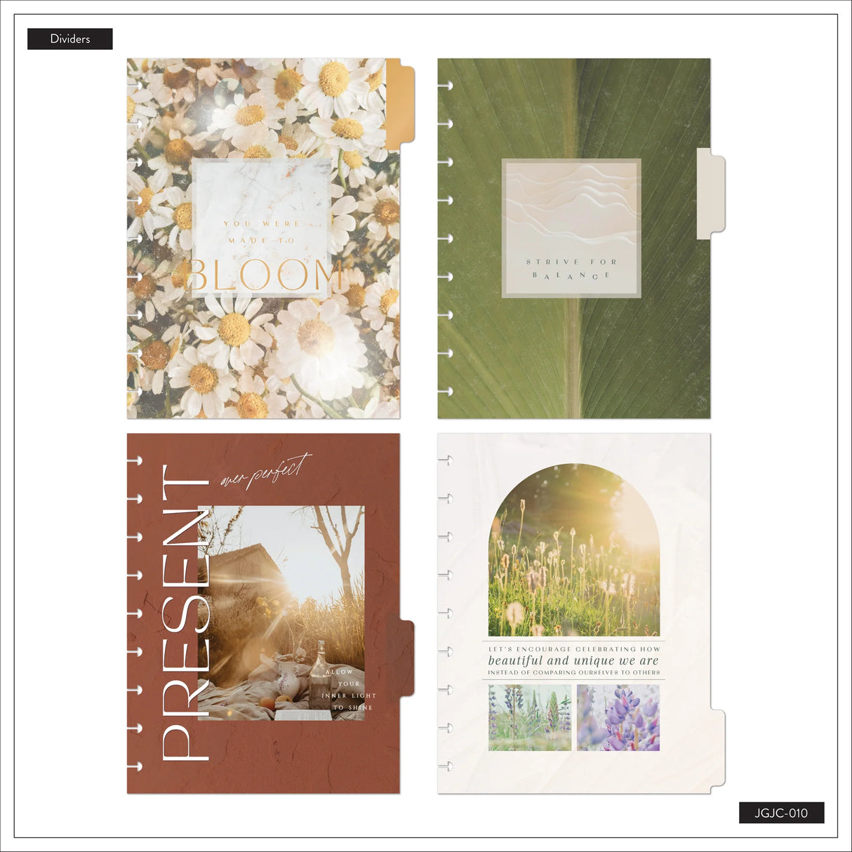 Happy Planner Classic Modern Nature Wellness Guided Journal